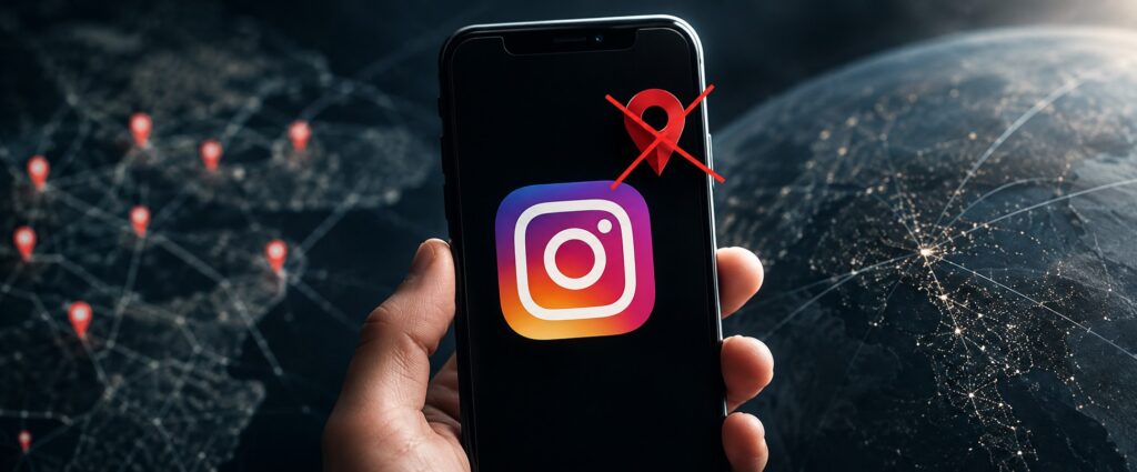 enlever la localisation sur Instagram