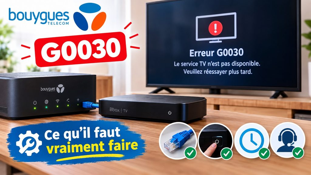 Erreur G0030 sur la Bbox Bouygues
