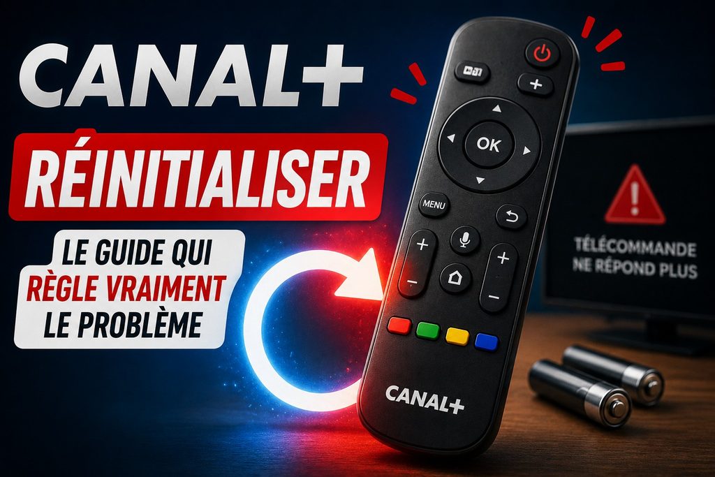 Réinitialiser une télécommande Canal+