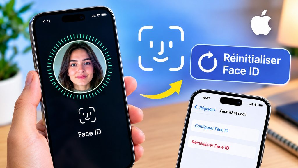 réinitialiser Face ID sur iPhone