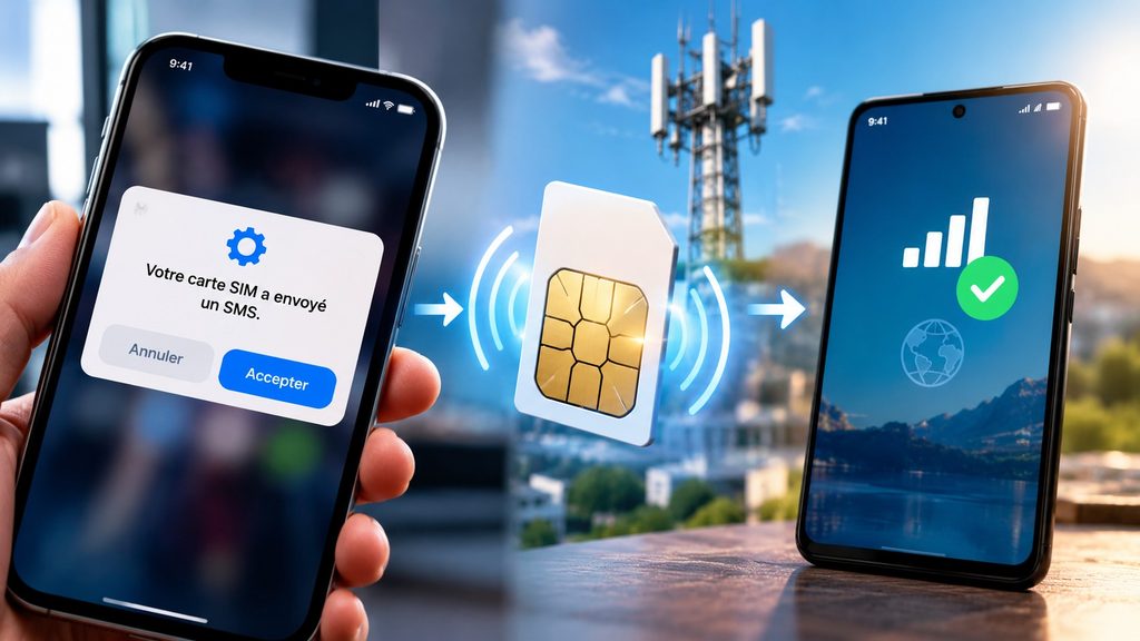 Mise à jour SIM _ connexion réussie